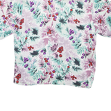 Womens Printed Top Pink Crazy Pattern L