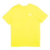 NIKE Mens T-Shirt Yellow M