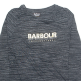 BARBOUR INTERNATIONAL Womens T-Shirt Black Long Sleeve UK 14