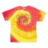 HANES Virginia Beach Mens Tie Dye T-Shirt Red USA M