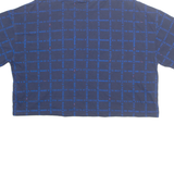 REEBOK Cropped Womens T-Shirt Blue L