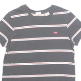 LEVI'S Striped Mens T-Shirt Grey XS