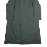 C&A Faux Fur Lined Womens Trench Coat Green UK 16