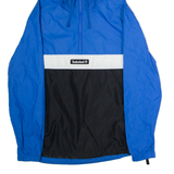 TIMBERLAND Mens Anorak Jacket Blue Hooded Colourblock M