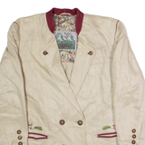 BOGNER Womens Blazer Jacket Beige Knit 90s XL