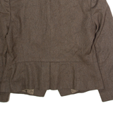 EPISODE STUDIO Womens Blazer Jacket Brown Wool 90s UK 10