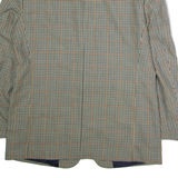 CANDA Mens Blazer Jacket Beige Wool Houndstooth L