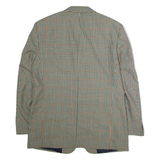 CANDA Mens Blazer Jacket Beige Wool Houndstooth L