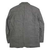 LIBERTY SPORTSWEAR Mens Blazer Jacket Grey Knit Wool 90s Houndstooth XL