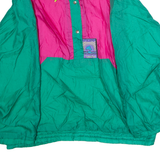 BLUE SEVEN Womens Anorak Jacket Green Nylon Colourblock L