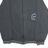 JOCKEY INTERNATIONAL Mens Bomber Jacket Grey Knit 90s L