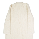 PHASE EIGHT Womens Overcoat Coat White Floral UK 10