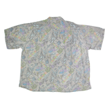 Mens Shirt Grey 90s Crazy Pattern XL