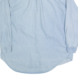 FURYO Mens Denim Shirt Blue 90s Long Sleeve L