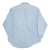 FURYO Mens Denim Shirt Blue 90s Long Sleeve L
