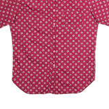 JENNI Womens Shirt Maroon 90s Floral L