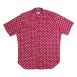 JENNI Womens Shirt Maroon 90s Floral L