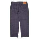 LEVI'S 514 Mens Trousers Grey Classic Straight W34 L26