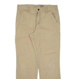 CARHARTT Workwear Mens Trousers Beige Relaxed Straight W33 L29