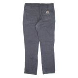 CARHARTT Workwear Mens Trousers Grey Regular Straight W33 L28