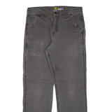 CARHARTT Workwear Mens Trousers Grey Relaxed Straight W30 L27