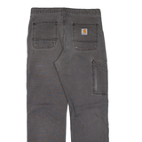 CARHARTT Workwear Mens Trousers Grey Relaxed Straight W30 L27