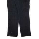 CARHARTT Workwear Mens Trousers Black Relaxed Straight W35 L30