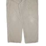 CARHARTT Carpenter Workwear Mens Trousers Beige Loose Straight W38 L29