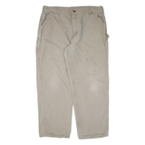 CARHARTT Carpenter Workwear Mens Trousers Beige Loose Straight W38 L29