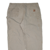 CARHARTT Carpenter Workwear Mens Trousers Beige Loose Straight W38 L29