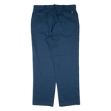 DICKIES Workwear Mens Trousers Blue Regular Straight W38 L30