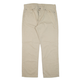 LEVI'S Mens Trousers Beige Regular Straight W36 L30