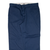 DICKIES 874 Workwear Mens Trousers Blue Regular Straight W38 L29