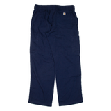 CARHARTT Workwear Womens Trousers Blue Loose Straight W30 L29