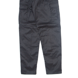 Military Cargo Mens Trousers Black Slim Straight W24 L30