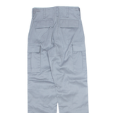 Military Cargo Mens Trousers Grey Slim Straight W26 L32