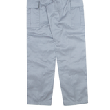 Military Cargo Mens Trousers Grey Slim Straight W26 L32