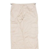 MAX FUCSH Military Cargo Mens Trousers Beige Regular Straight W28 L30