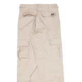 MAX FUCSH Military Cargo Mens Trousers Beige Regular Straight W28 L30
