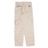 MAX FUCSH Military Cargo Mens Trousers Beige Regular Straight W28 L30