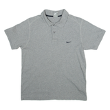 NIKE Mens Polo Shirt Grey M