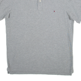 TOMMY HILFIGER Slim Fit Mens Polo Shirt Grey XL