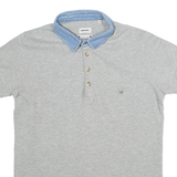 DIESEL Mens Polo Shirt Grey S