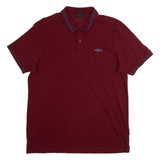 REEBOK Mens Polo Shirt Red XL