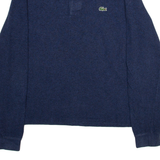 LACOSTE Classic Fit Mens Polo Shirt Blue Long Sleeve S
