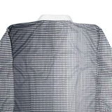 ADIDAS Mens Polo Shirt White Gingham Long Sleeve XL