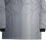 ADIDAS Mens Polo Shirt White Gingham Long Sleeve XL
