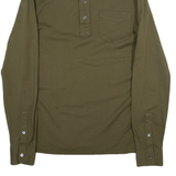 POLO RALPH LAUREN Slim Fit Pima Stretch Mesh Mens Polo Shirt Green Long Sleeve S