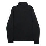 LACOSTE Slim Fit Womens Polo Shirt Black Long Sleeve XS