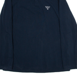 BARBOUR Mens Polo Shirt Blue 80s Long Sleeve XL